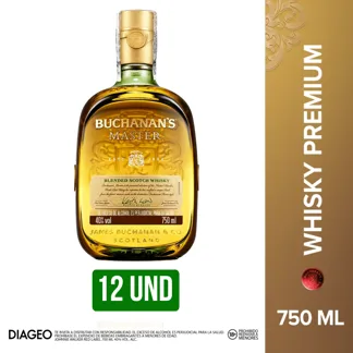 12Und Whisky Buchanan´s Master x750ml
