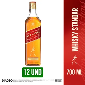 12Und Whisky Johnnie Walker Red Label x700ml