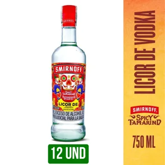 12Und Vodka Smirnoff Tamarindo Picante x750ml
