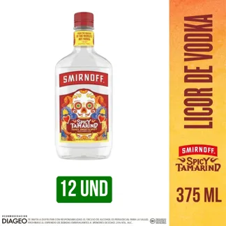 12Und Vodka Smirnoff Tamarindo Picante x375ml