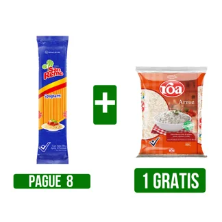Pague 8und Pasta San Remo X250gr Lleve Gts 1 Und Arroz Roa X500gr