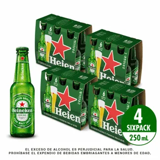 Cerveza Heineken Botella x24Un x250ml