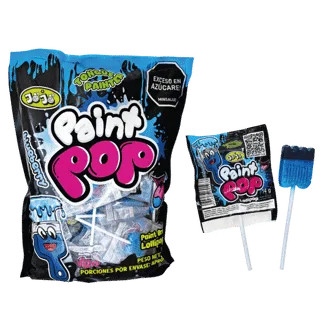 Chupeta Adro Paint Pop Azul x50Un x14gr