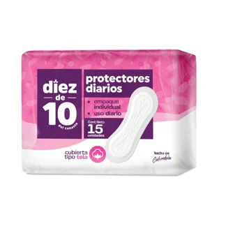 Protectores Diarios Diez De 10 x15 Protectores