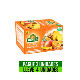 Pague 3 Lleve 4 Infusión Himalaya Frutal Frutos Tropicales Cx24/Ux20