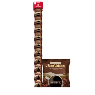 Café Juan Valdez Liofilizado Clásico Sachet x10Un x8gr