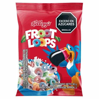 Cereal Kellogg Froot Loops Megapaketicos  X80gr