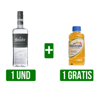 Tequila El Jimador Cristalino x700ml Gts Electrolit Maracuya x625ml