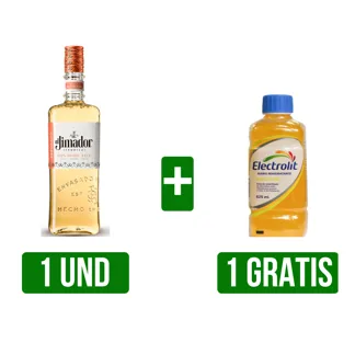Tequila El Jimador Reposado x700ml Gts Electrolit Maracuya x625ml