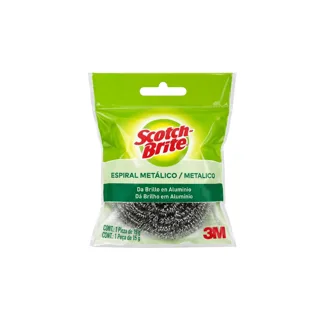 Esponja Metálica Espiral Scotch Brite x1 Esponja