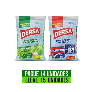 Pague 14 lleve 15 Un Surtidas Detergente AS Bicarbonato 500 gr