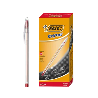 Boligrafo Bic Cristal Precisión Mina Naranja x12Un