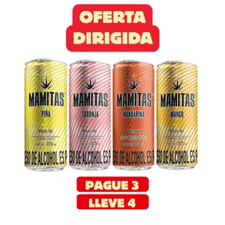 Pague 3 Lleve 4Und Mamitas Surtido x355ml