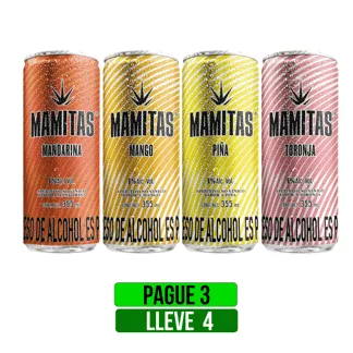 Pague 3 Lleve 4Und Mamitas Surtido x355ml