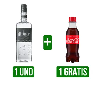 Tequila El Jimador Cristalino x700ml Gts Coca Cola Botella x250ml