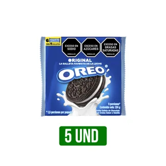 5Un Galletas Oreo Original  x54gr