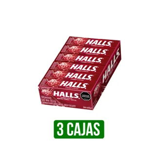3Un Caramelo Halls 9S Cereza x30Dp x25.2gr