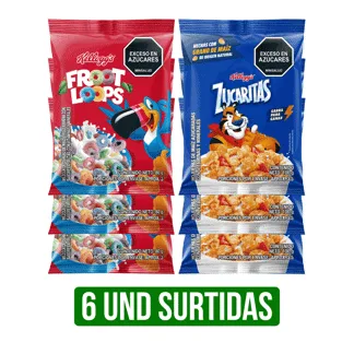 6Und Cereal Kellogg Surtido (x80gr/x90gr/x100gr)