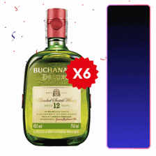 6Und Whisky Buchanan´s D´Luxe x750ml