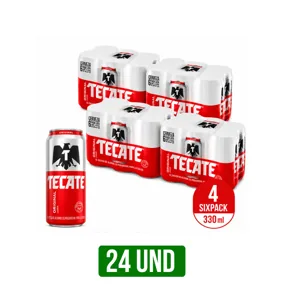 24Und Cerveza Tecate Lata x330ml