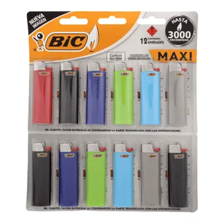 Encendedor Bic Maxi J6 x22Dp x12Un