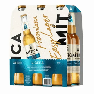 Cerveza Mitica Ligera Botella Sixpack x24Un X300ml