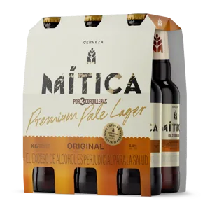 Cerveza Mitica Original Botella Sixpack x24Un X300ml
