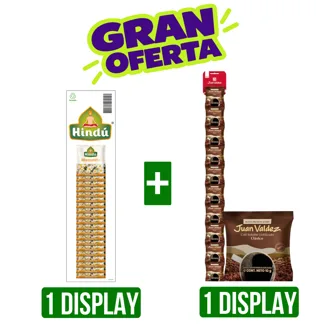 KV 1 Un Aroma Manzanilla Ux20+ 1 Display Café Liofilizado Clásico Sachet x10Un x8gr