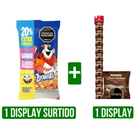 1Dp Cereal Kellogg Surtidos x36gr +1 Dp Café Juan Valdez Liofilizado x8gr
