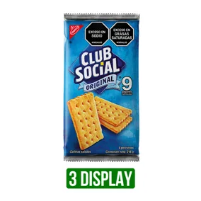 3Dp Galletas Club Social Original x24gr