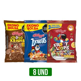 8Und Cereal Kellogg's Megapaqueticos Surtidos