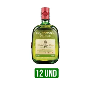12Und Whisky Buchanan´s D´Luxe x750ml