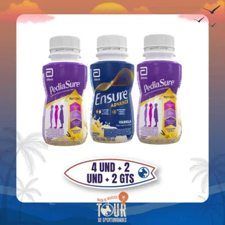 4Und Ensure Vainilla x220ml + 2Und Pediasure Vainilla x220ml Gts 2 Und Ensure Vainilla X220mL RN