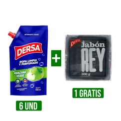 6Un Surtidas Detergente Liquido Dersa Manzanax400ml Gts 1Un Jabón Rey x300gr
