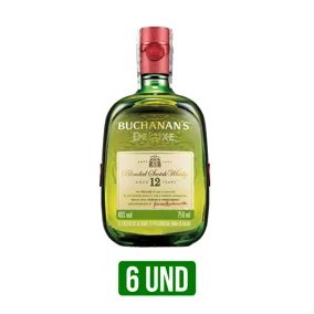 6und Whisky Buchanan´s D´Luxe x750ml