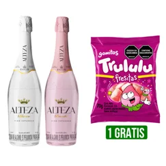 Vino Marca Alteza X750ml Gtis Goma Trululu Fresitas X70gr