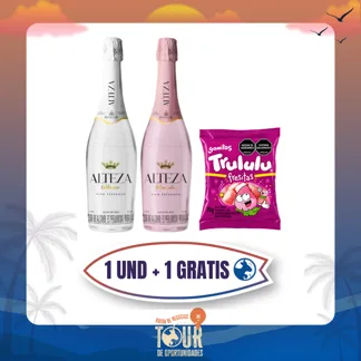 Vino Marca Alteza X750ml Gtis Goma Trululu Fresitas X70gr