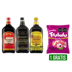 Vino Marca Sanson X750ml Gtis Goma Trululu Fresitas X70gr