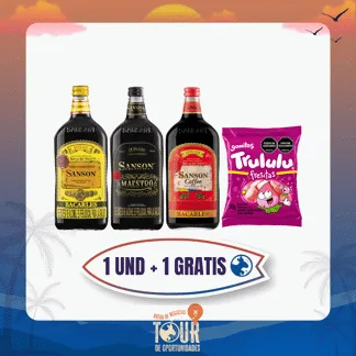 Vino Marca Sanson X750ml Gtis Goma Trululu Fresitas X70gr