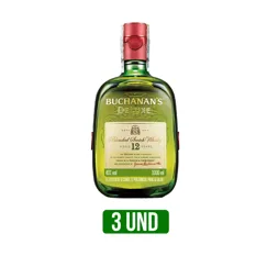3 Und Whisky Buchanan´s 12años D´Luxe  x1000ml