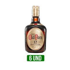 6 Und Whisky Old Parr 12años  x1000ml